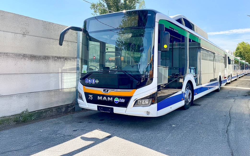 ACTV Aerobus at Venice Piazzale Roma for bus transfer service.