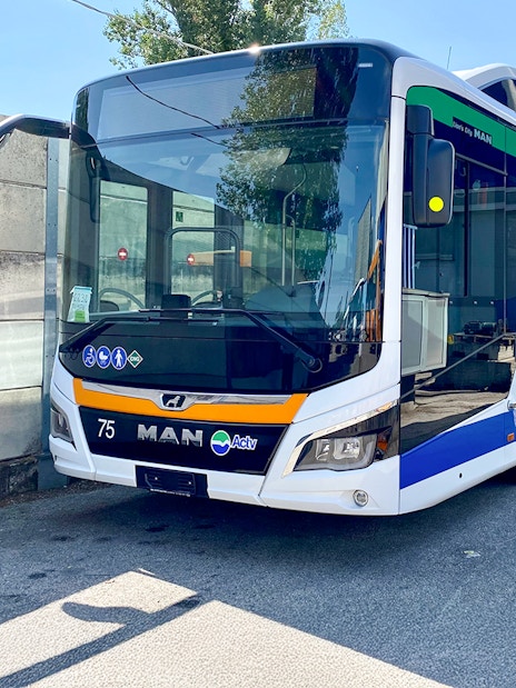 ACTV Aerobus at Venice Piazzale Roma for bus transfer service.