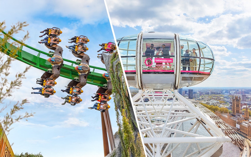 Roller coaster ride and London Eye capsule with city view, Combo (Save 5%): 4627 + 2788.