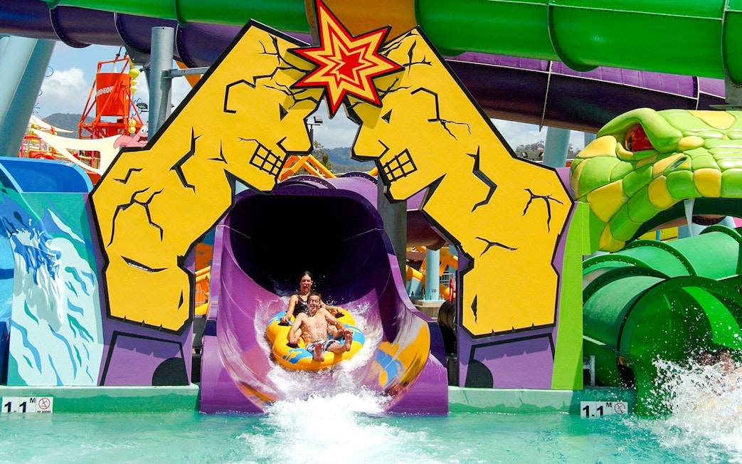 Waterslide at Temple of Huey, Whitewater World, Gold Coast.