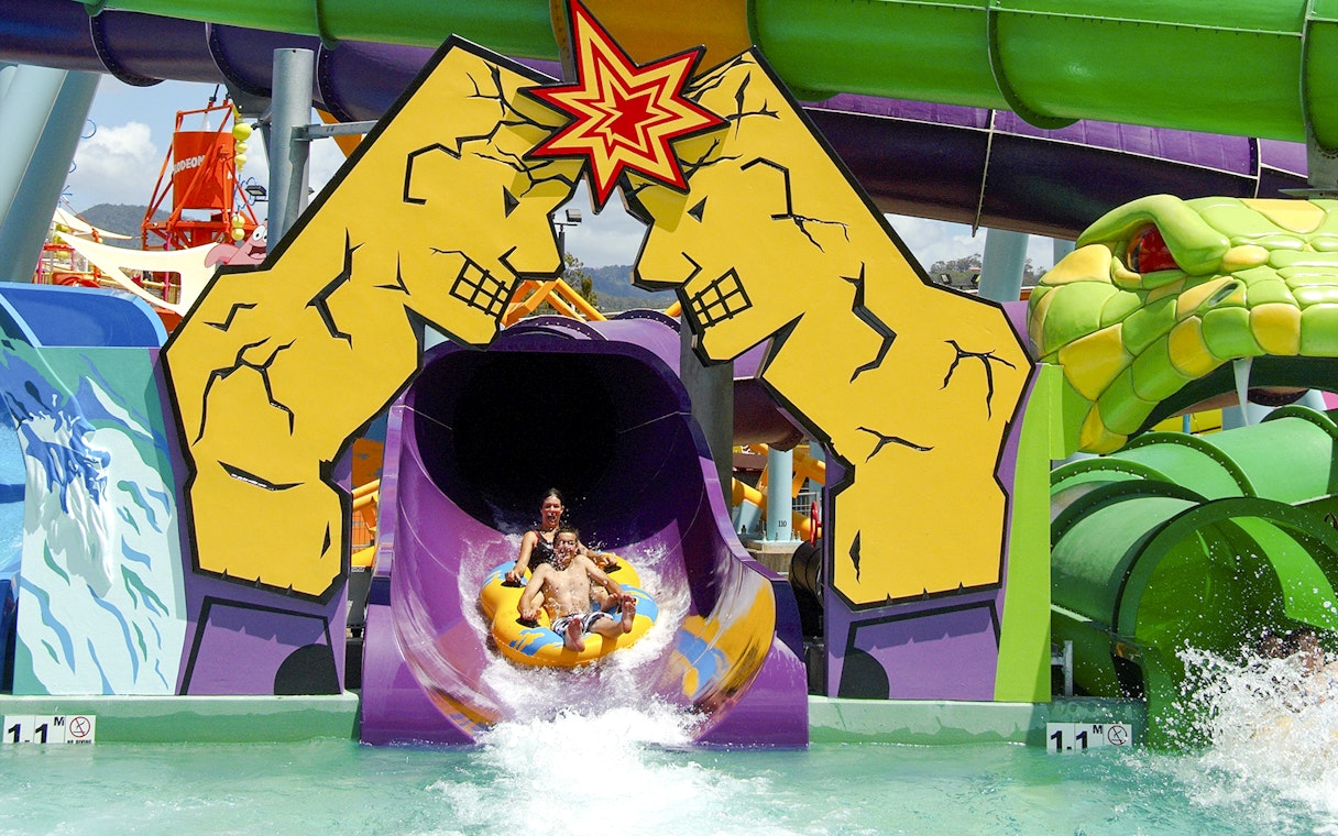 Waterslide at Temple of Huey, Whitewater World, Gold Coast.