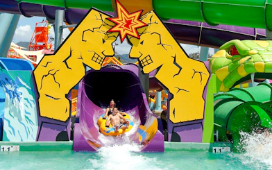 Waterslide at Temple of Huey, Whitewater World, Gold Coast.