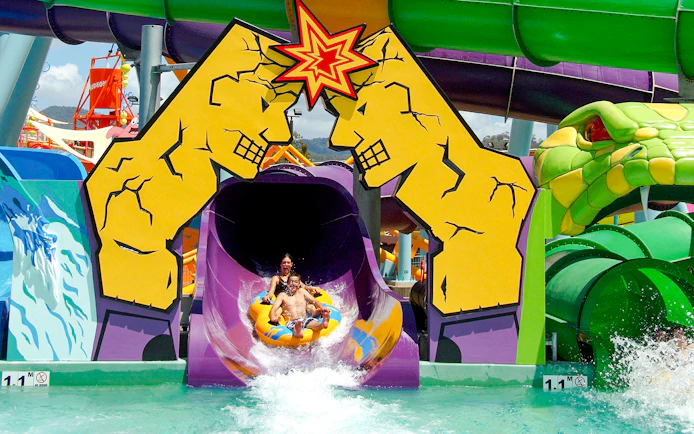 Waterslide at Temple of Huey, Whitewater World, Gold Coast.