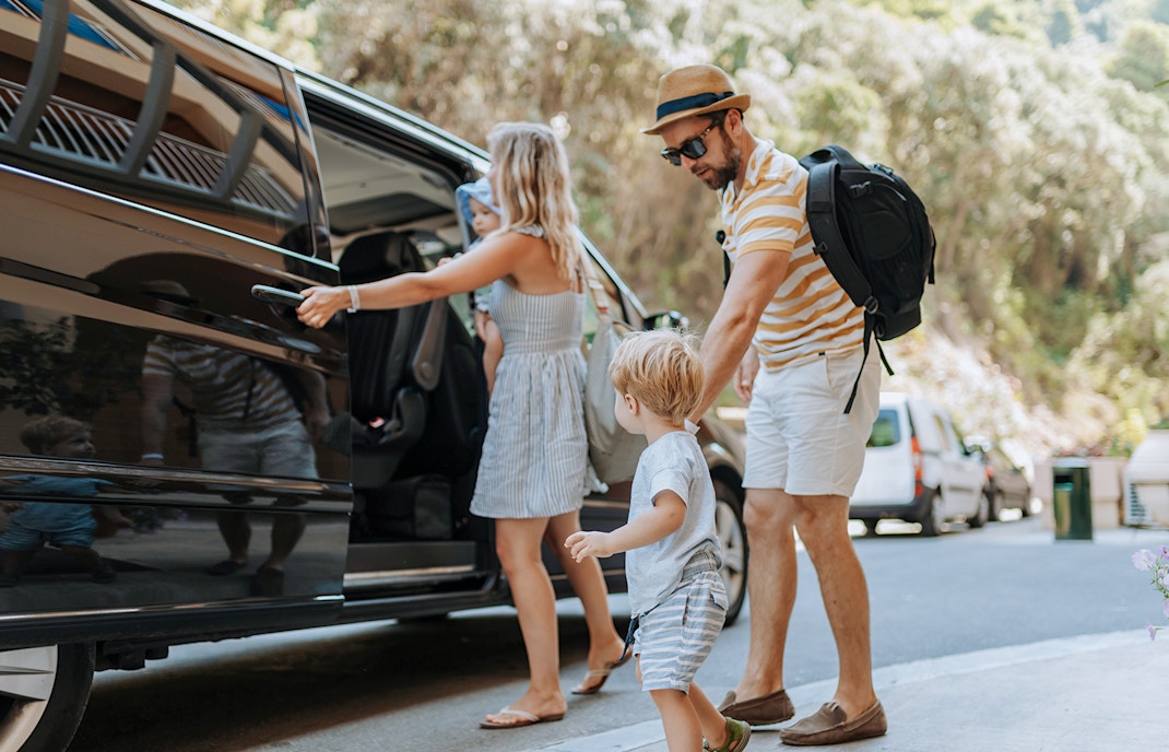 Entrance of Australia Zoo with transfer van in background