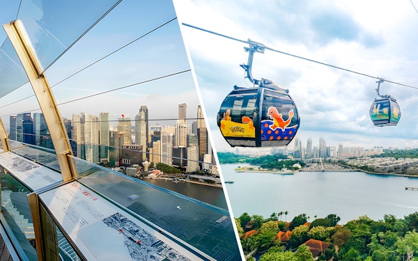 Combo: Marina Bay Sands SkyPark Observation Deck+ Singapore Cable Car SkyPass Tickets