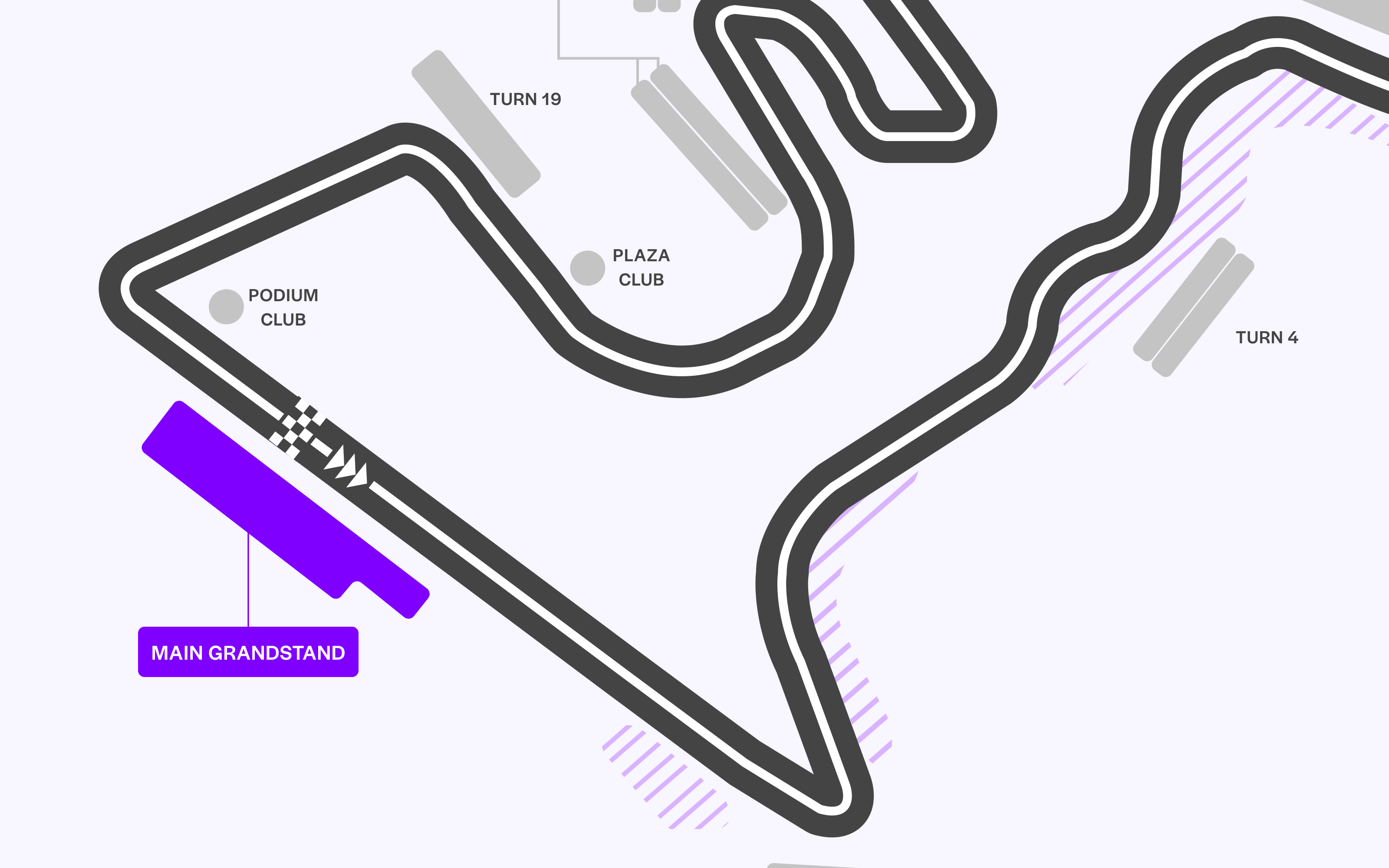 Tribunes du GP de F1 des États-Unis