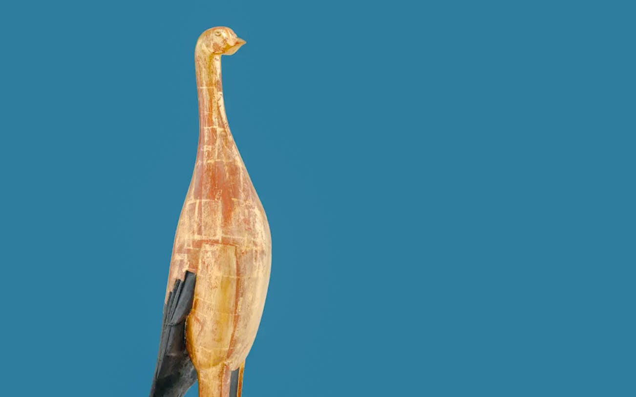 Sculpture of a bird from Zadkine Art Deco Exhibition, Zadkine Museum, Paris.