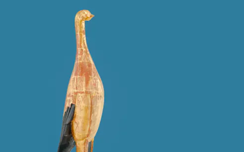 Sculpture of a bird from Zadkine Art Deco Exhibition, Zadkine Museum, Paris.
