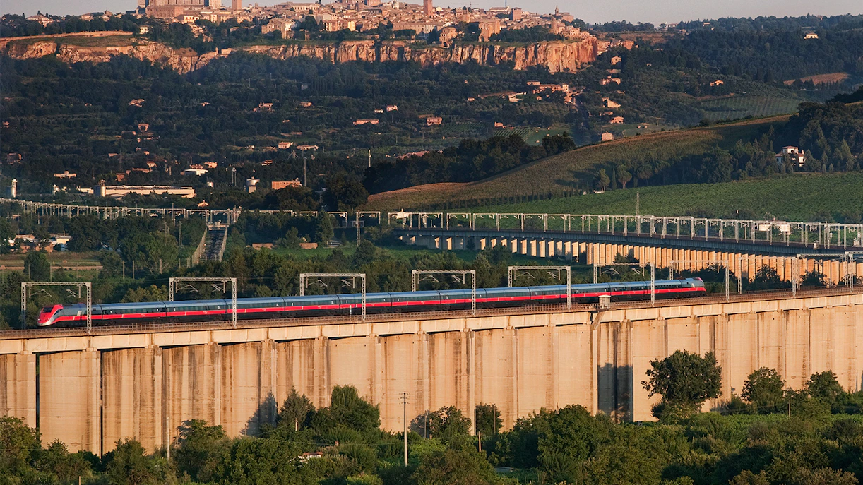 travel by train in rome