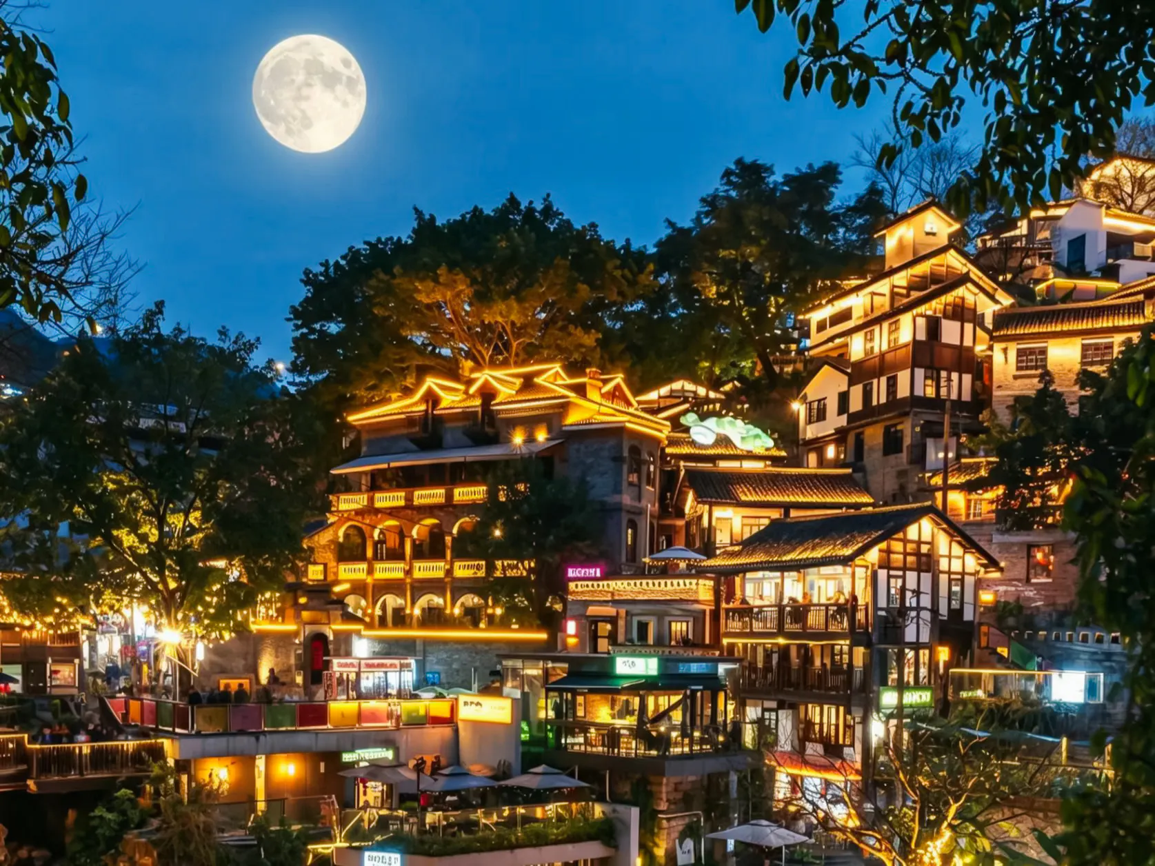 Two-river Night View Cruise+Xiahaoli Old Street+Scenic Drive Tour