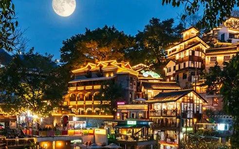 nacht-schifffahrt auf den beiden flüssen von chongqing mit abholung direkt vor ihrer haustür, besuch der altstadt von xiahaoli und malerische rundfahrt-1