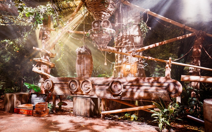Peru-themed jungle setup at Paddington Bear Experience in London.