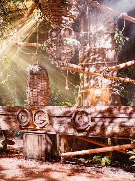 Peru-themed jungle setup at Paddington Bear Experience in London.