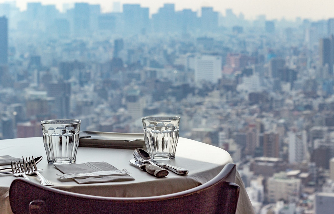 Tokyo Skytree restaurant with a view