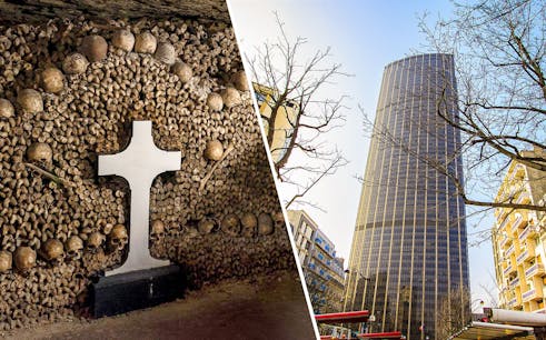 Combo (10% di sconto): biglietti per le catacombe di Parigi + tour guidato di Montparnasse