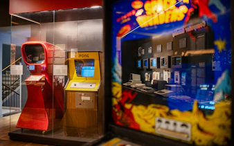 Arcade machines and retro computers at Video Game History Museum, Zagreb.