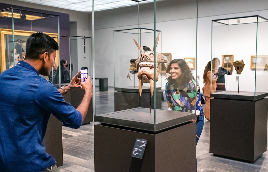 Guests at Louvre Museum Abu Dhabi