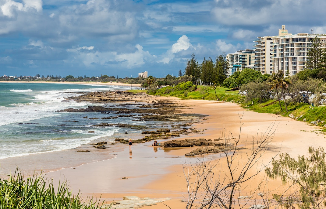 Mooloolaba Beach with a sea view