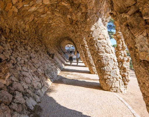 Laundry area, Park Guell, Barcelona