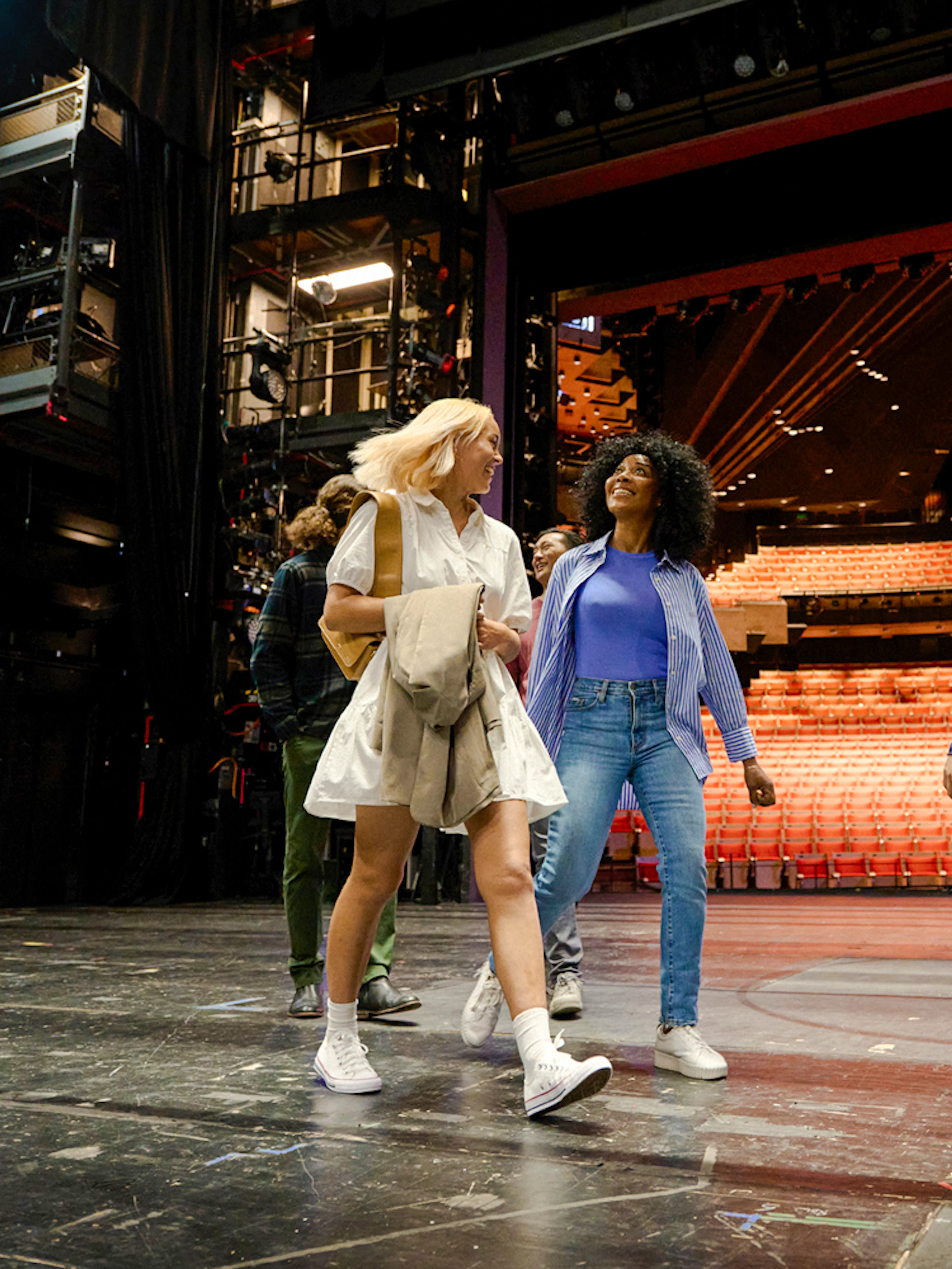 Backstage tour group at Sydney Opera House.