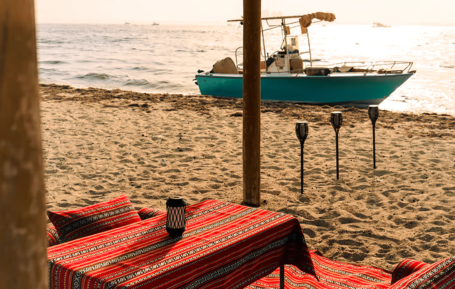 doha: al safliya island speedboat cruise with beachside lunch and swim-1