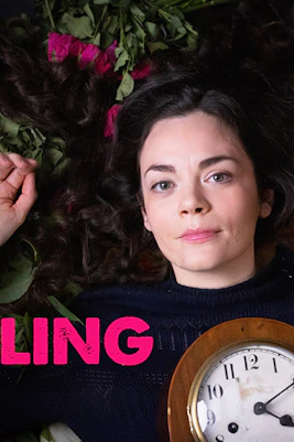 Person lying among flowers holding a clock, text reads 'Age Is A Feeling'