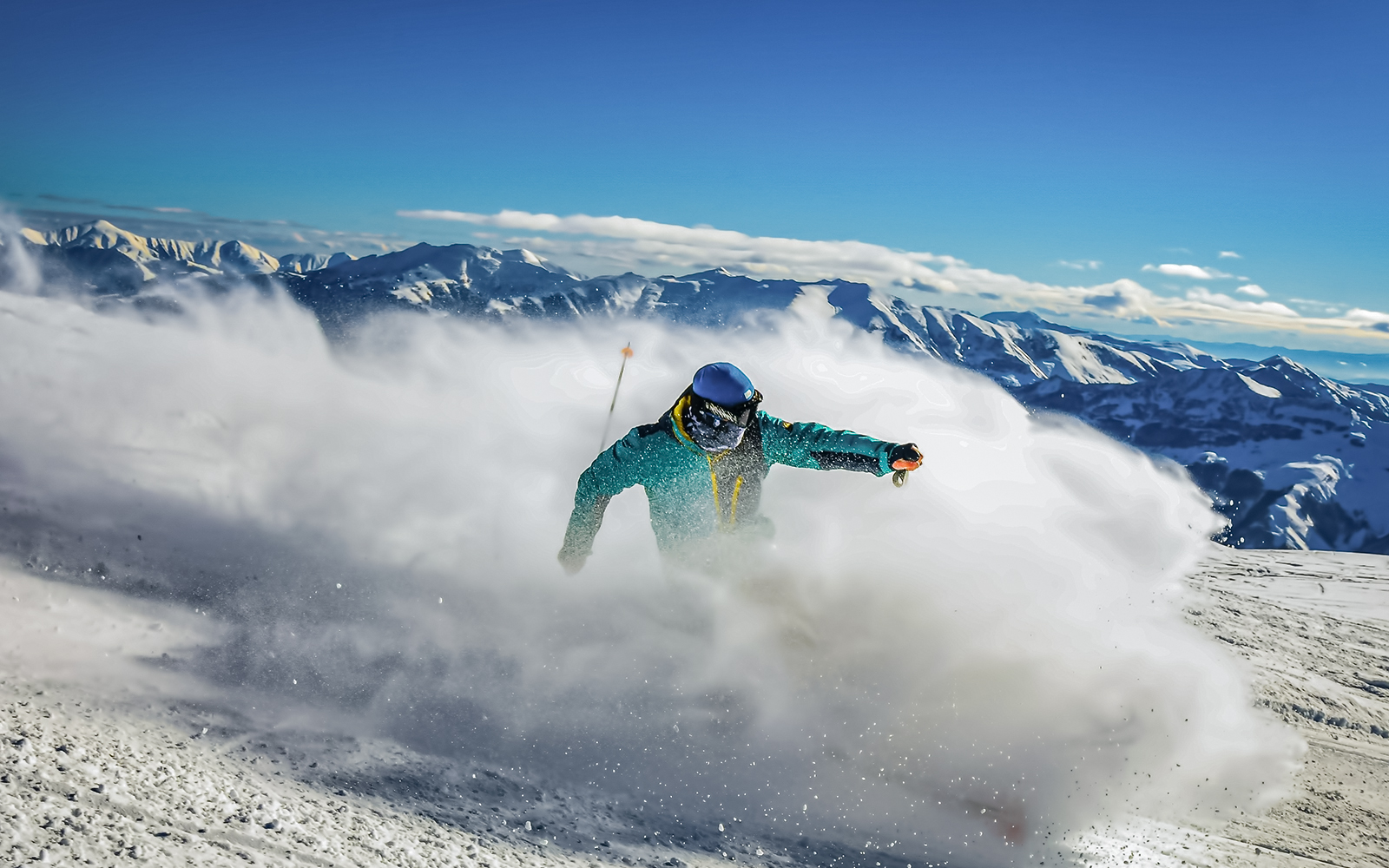 skiing on slopes 4a & 4b