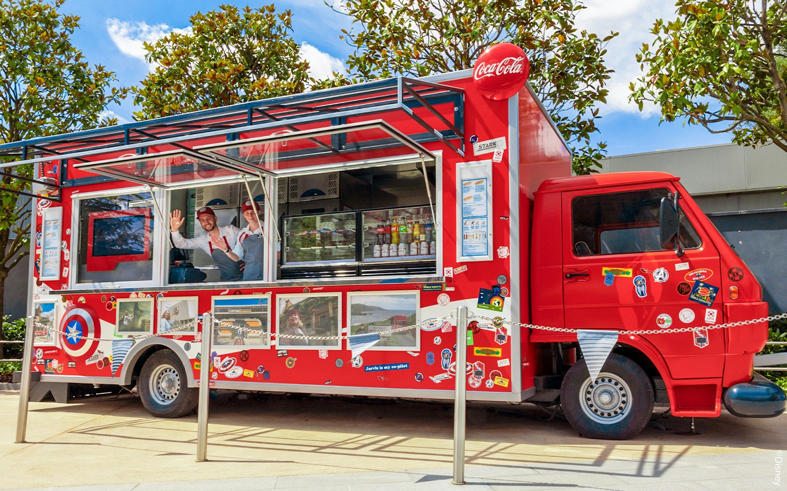 FAN-tastic Food Truck serving visitors at Disneyland Paris.