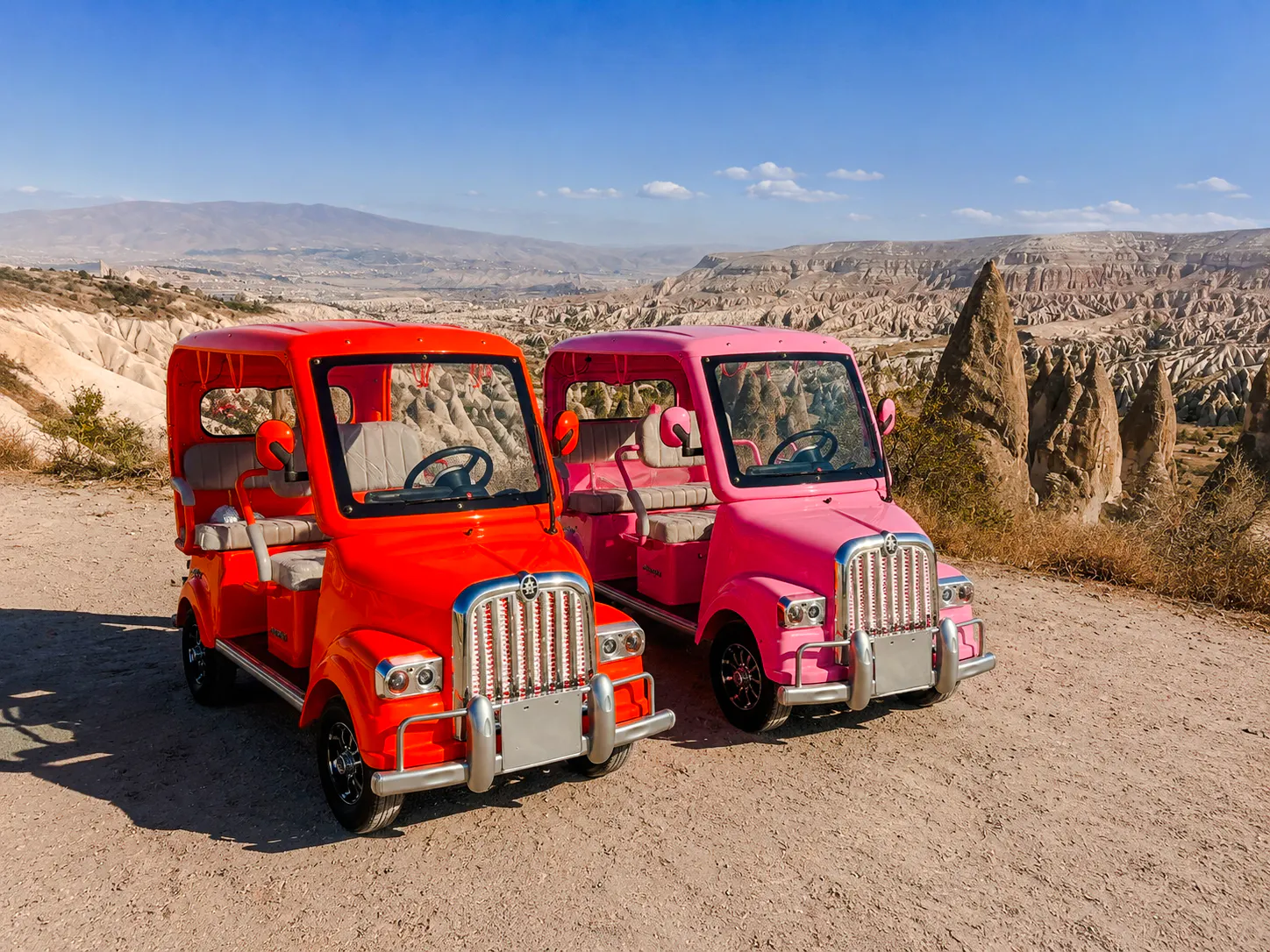 cappadocia: vintage-style car guided valley tour with scenic photo stops-7