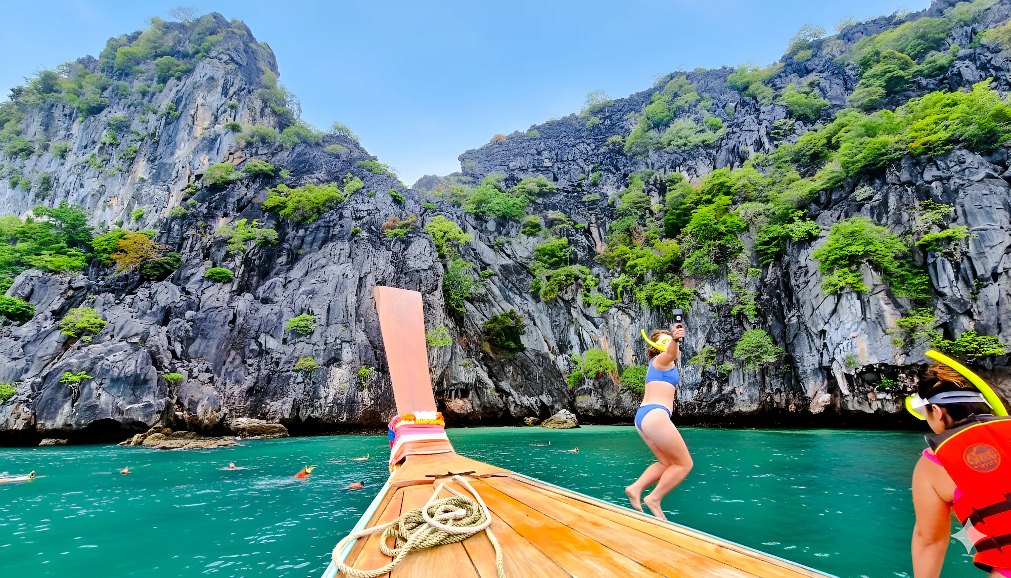 From Koh Lanta: 4 Islands Longtail Boat Tour with Emerald Cave