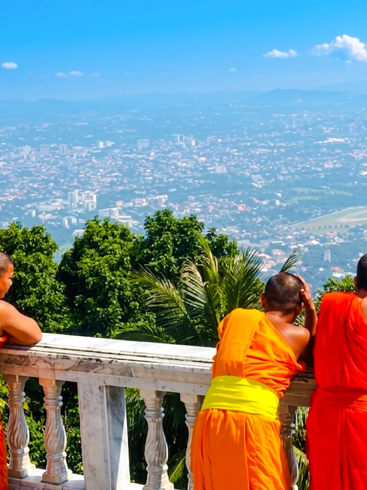randonnée guidée en petit groupe à chiang mai : le temple de doi suthep et le wat pha lat, sur le sentier des moines-1