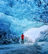 Caverna de cristal de gelo de Jokulsarlon