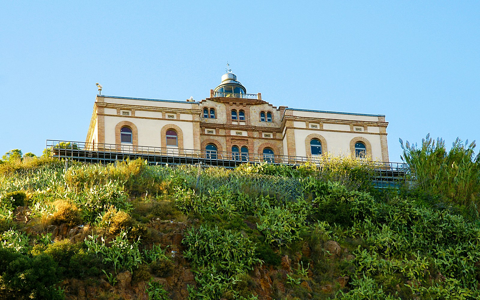 Montjuic lighthouse in Barcelona