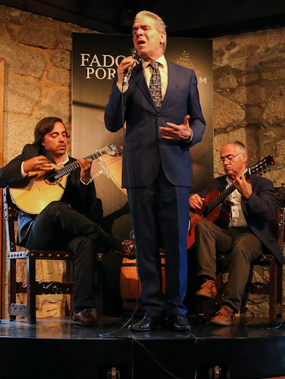 Fado musicians performing in a Port wine cellar, Portugal.