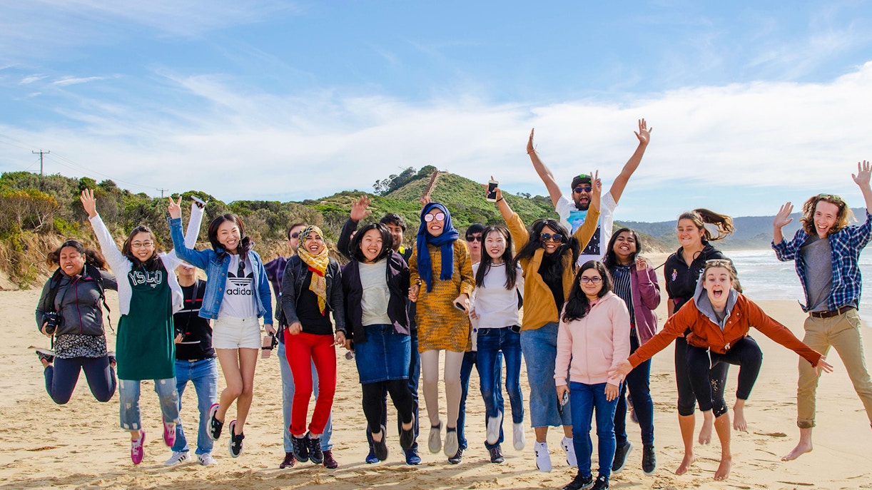 Bruny Island coastline view with lighthouse, part of Hobart full-day guided tour.