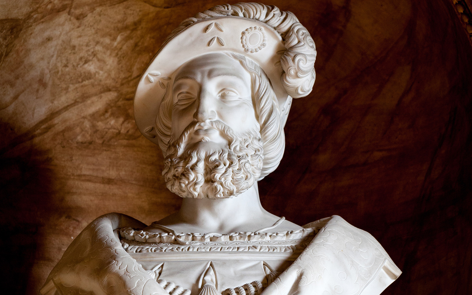 François Ier Sculpture in the Gallery  at Château de Fontainebleau