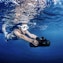 Underwater sea scooter snorkelling
