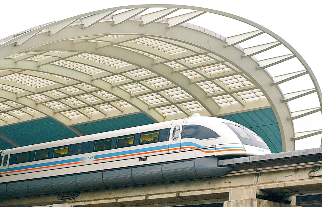 train leaving a railway station