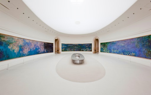 Panoramic view of Monet's Water Lilies in Orsay Museum, Paris, with fast-track entry and audio guide.