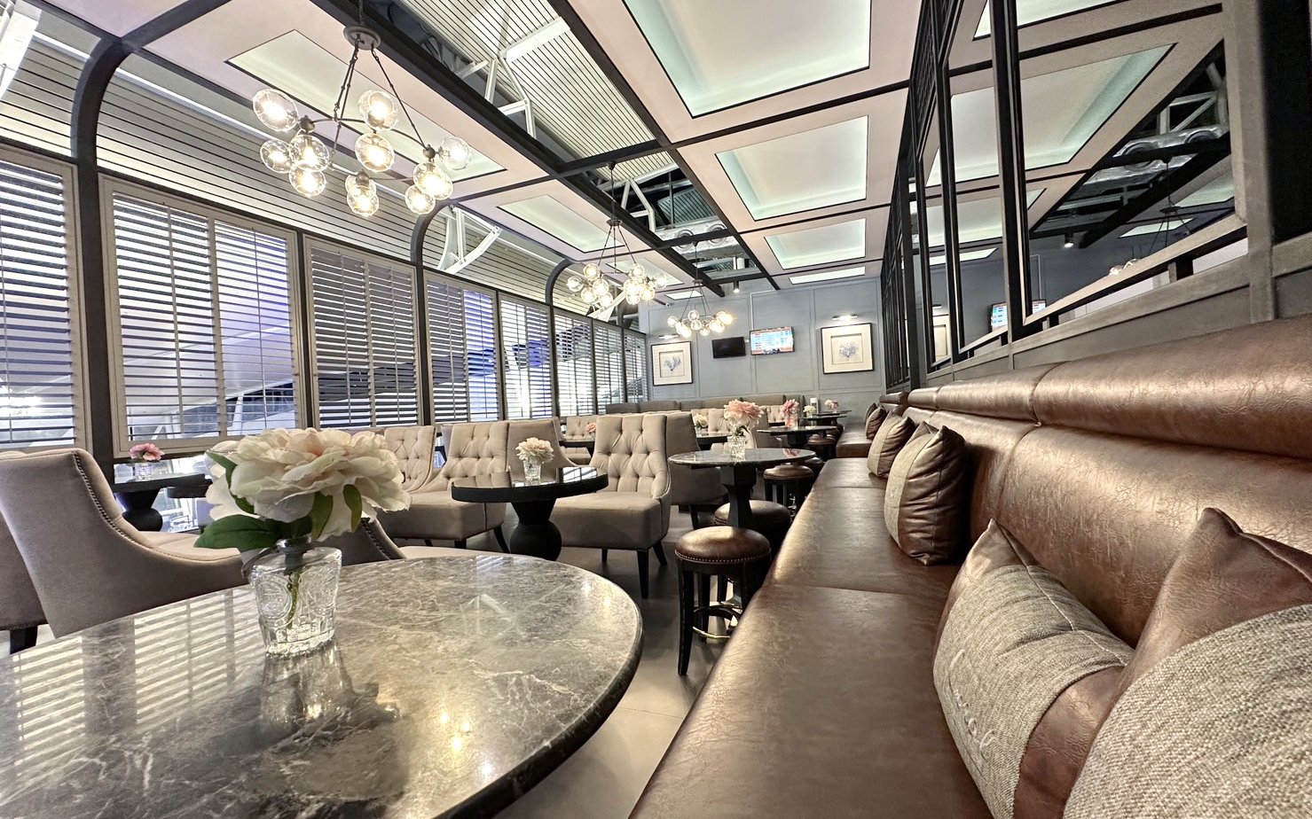 Coral International Lounge seating area at Phuket International Airport.