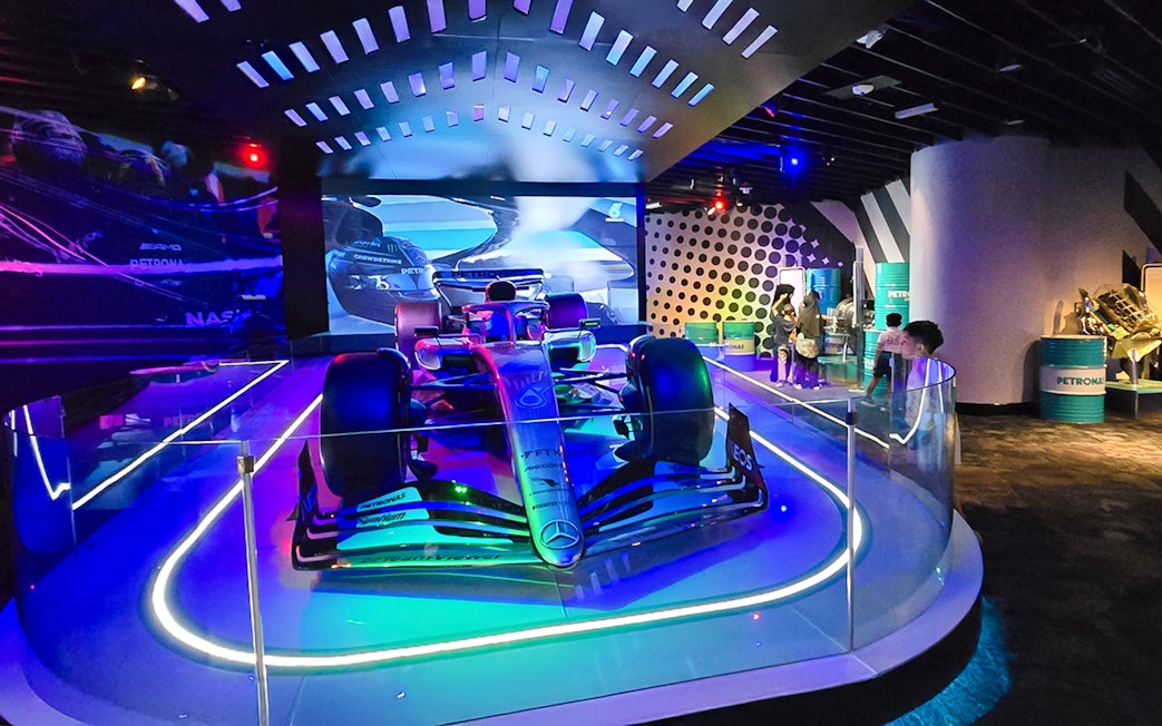 Formula 1 car exhibit at Petrosains, The Discovery Centre in Kuala Lumpur.