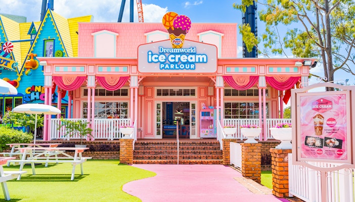 Dreamworld Gold Coast ice cream parlour.