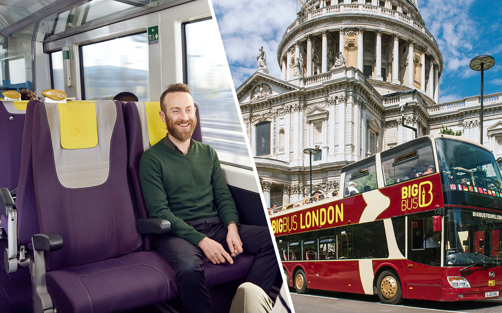 Combo (Save 13%): Heathrow Express Transfers + London Hop-On Hop-Off Bus Tour