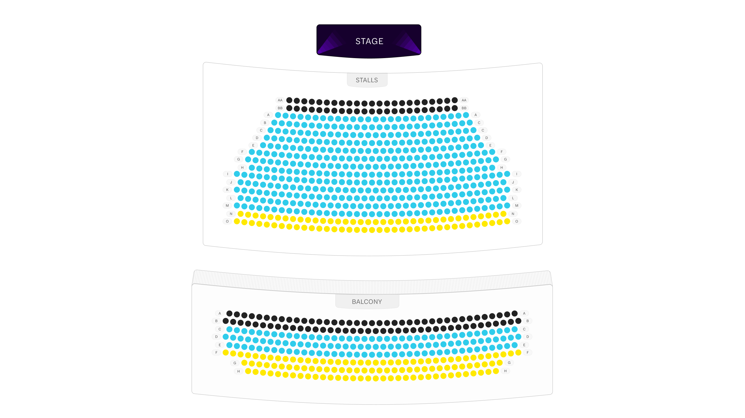 Playhouse QPAC Seating Map