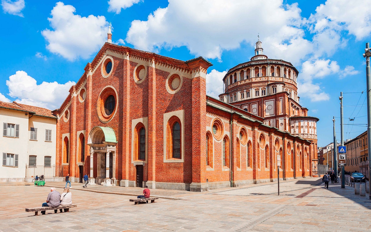 Santa Maria delle Grazie in Milan, site of The Last Supper painting.