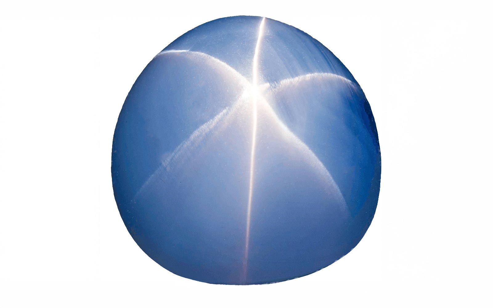 Star of India sapphire is displayed in the Hall of Gems and Minerals, American Museum of Natural History.