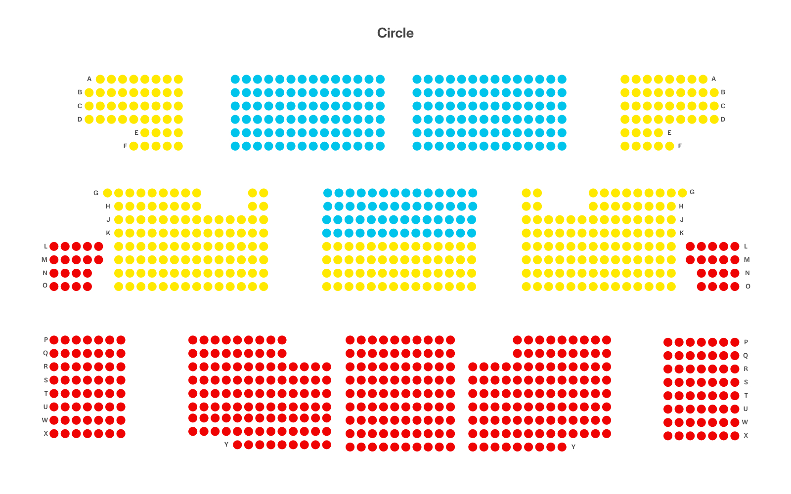 Abbildung des Rangs im Apollo Victoria London