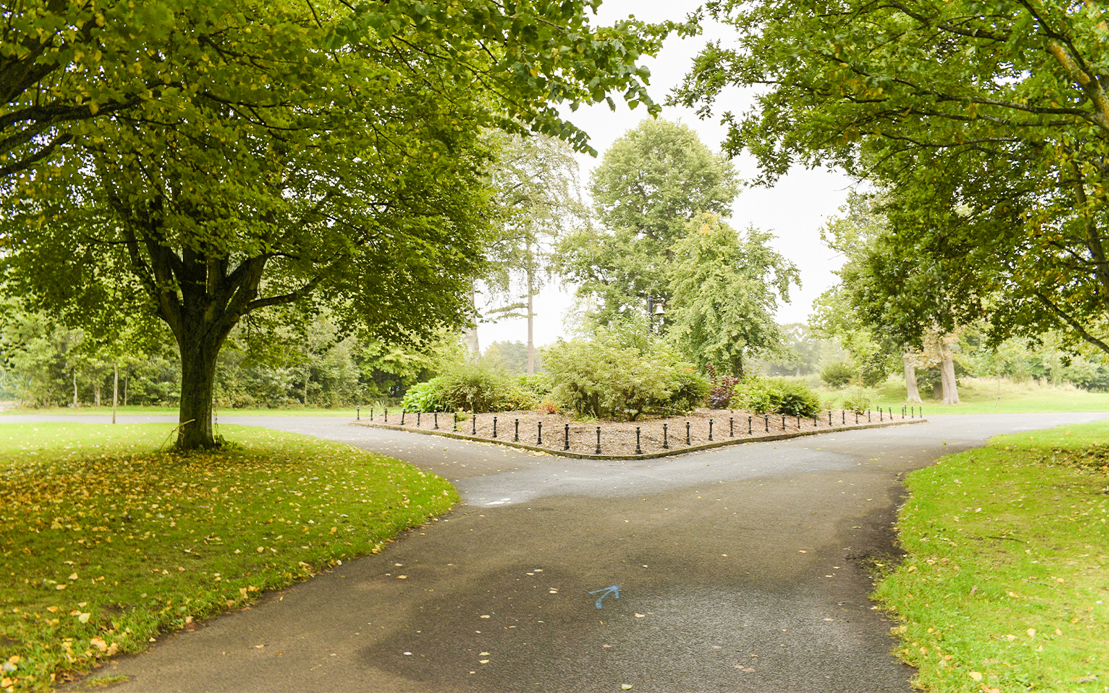 Ormeau Park Belfast with tree-lined paths.