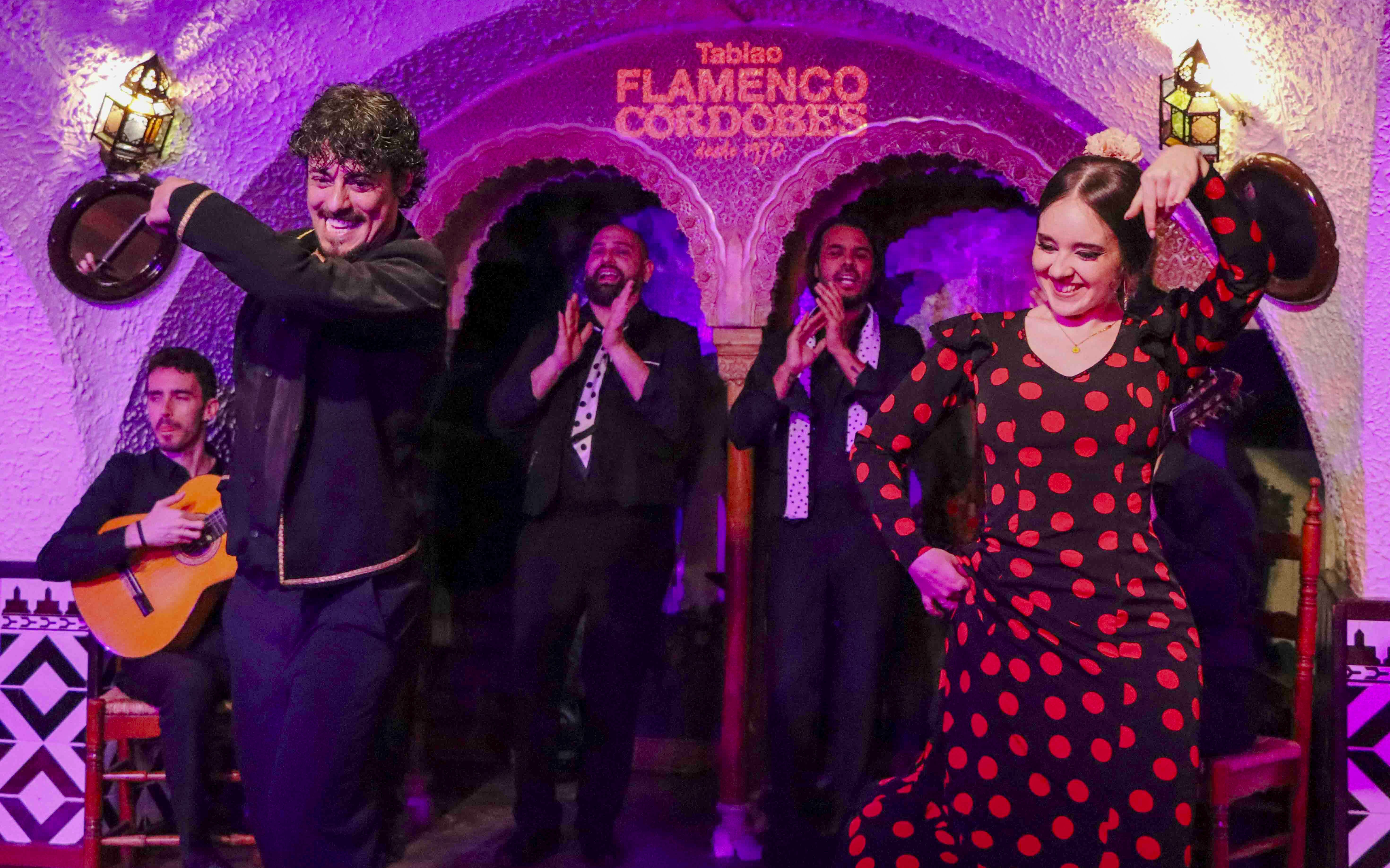 Flamenco dancers performing at Tablao Cordobes in Barcelona.