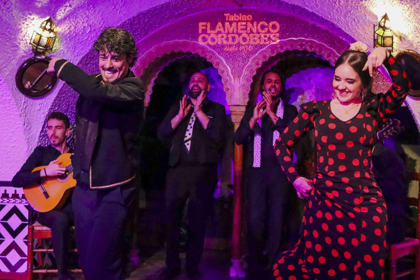Flamenco dancers performing at Tablao Cordobes in Barcelona.